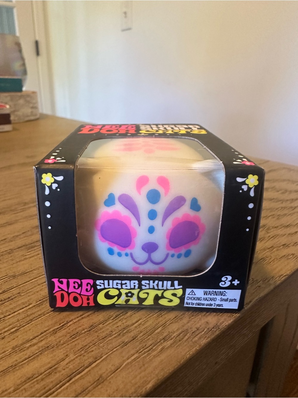 NeeDoh Sugar Skull Cats Squishy – Halloween Day of the Dead – New in Box